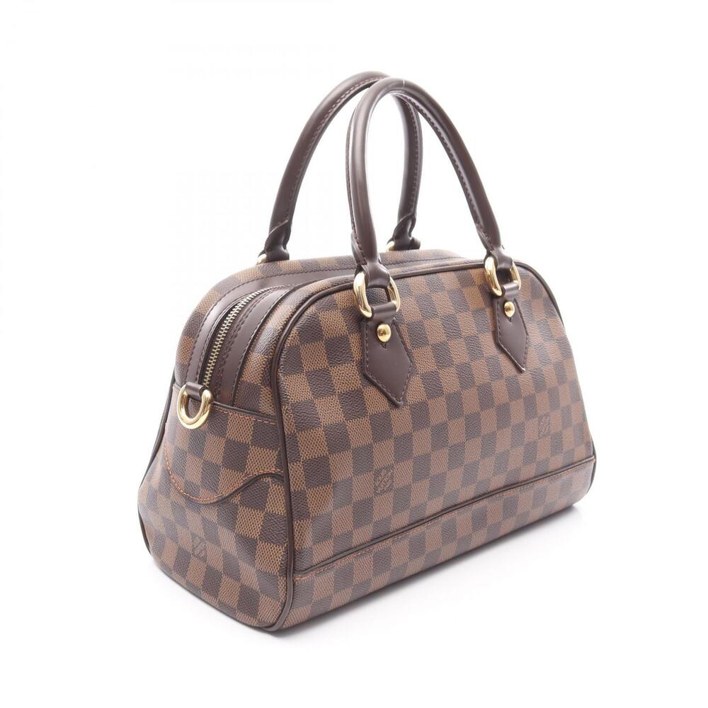 Louis Vuitton Leather Brown Damier Duomo Canvas Handbag